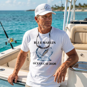 Camiseta Blue Marlin Náutico Pescador Ao Ar Livre Person