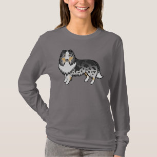 Camiseta Blue Merle Shetland Sheepdog Sheltie Dog