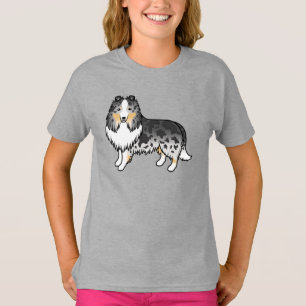 Camiseta Blue Merle Shetland Sheepdog Sheltie Dog