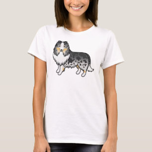 Camiseta Blue Merle Shetland Sheepdog Sheltie Dog
