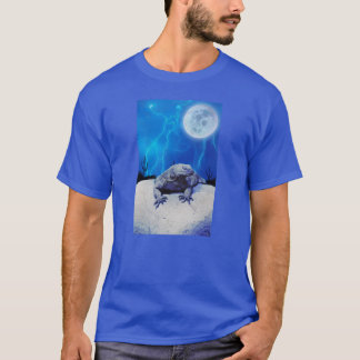 Camiseta Blue Monitor Lizard Dragon Reptile Fantasy Art