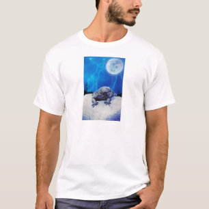 Camiseta Blue Monitor Lizard Dragon Reptile Fantasy Art