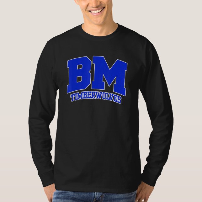Camiseta Blue Mountain Community College Timberwolves 01 (Frente)