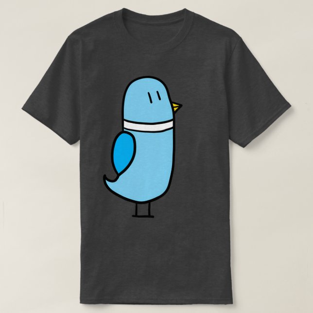 Camiseta Blue pigeon 2 (Frente do Design)
