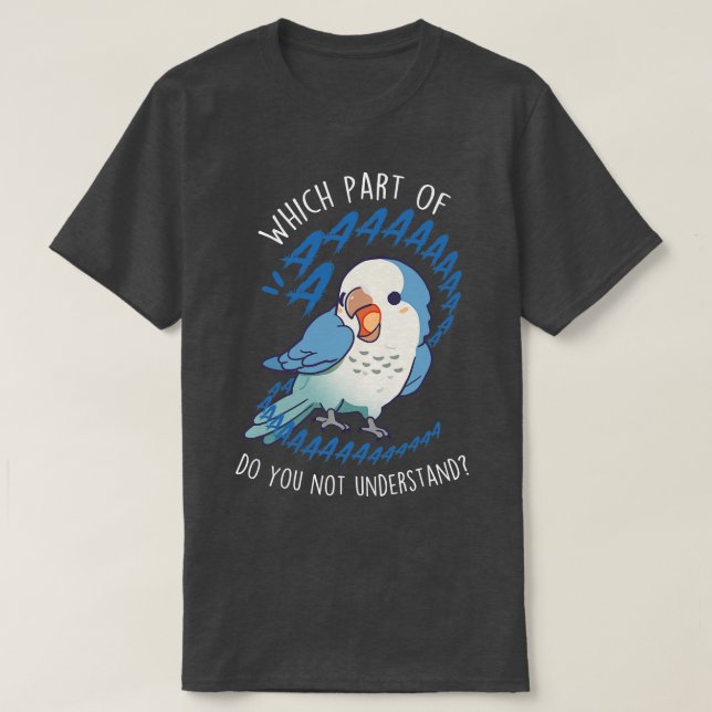 Camiseta Blue Quaker Parrot Aaaa (Frente do Design)