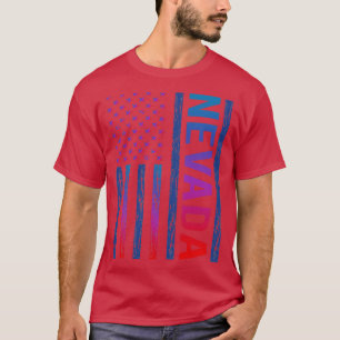 Camiseta Blue Red Flag Nevada