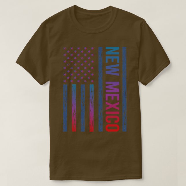 Camiseta Blue Red Flag Novo México (Frente do Design)