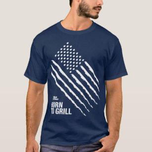 Camiseta Blue Rhino "American Flag: Nascer a Grill" Homens
