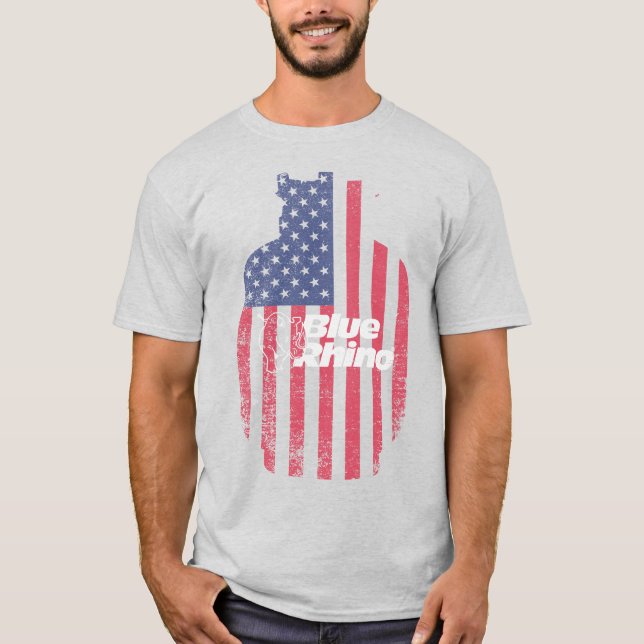 Camiseta Blue Rhino "American Tank" (Cor) (Frente)