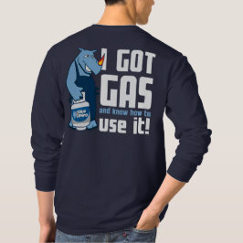 Camiseta Blue Rhino "I got Gas", Capa longa de homens