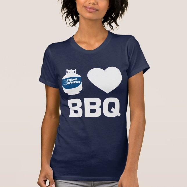 Camiseta Blue Rhino "I Heart CHURRASCO" Women's (Frente)