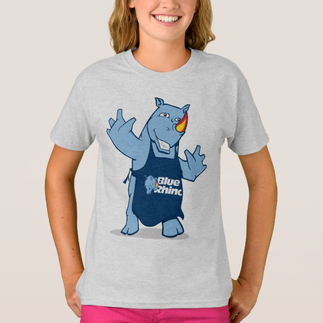 Camiseta Blue Rhino "Rhino" Girls' (Frente)