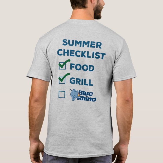 Camiseta Blue Rhino "Summer Checklist" Men (Verso)