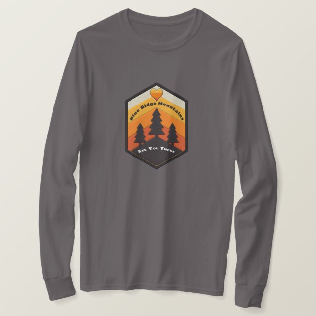 Camiseta Blue Ridge Mountains (Frente do Design)