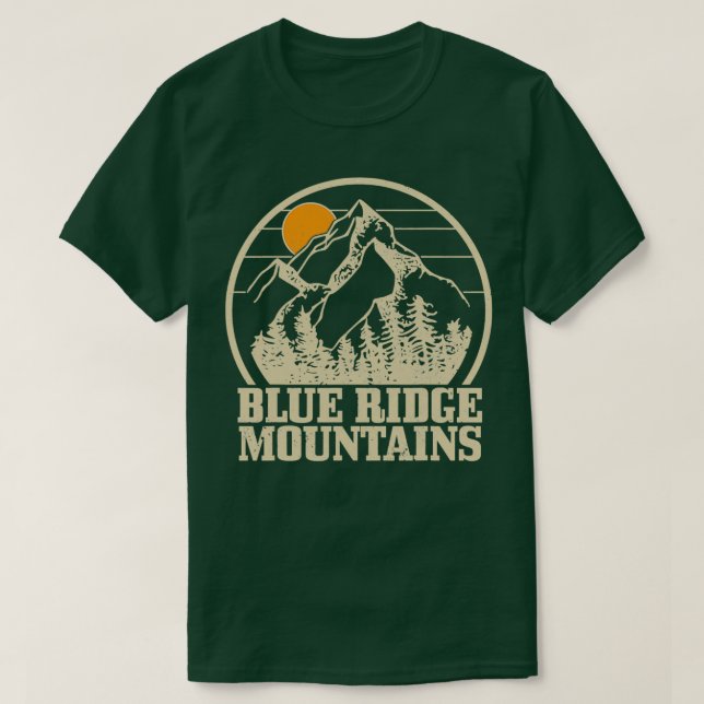 Camiseta Blue Ridge Mounts Vintage 3 (Frente do Design)