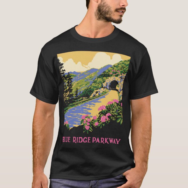 Camiseta Blue Ridge Parkway (Frente)