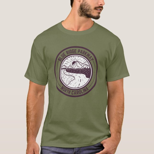 Camiseta Blue Ridge Parkway Scenic Byway Virginia Norte C (Frente)