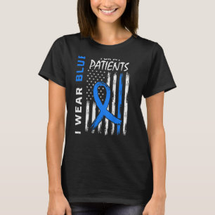 Camiseta Blue RN Nurse Diabetes Mês de Consciência EUA Band
