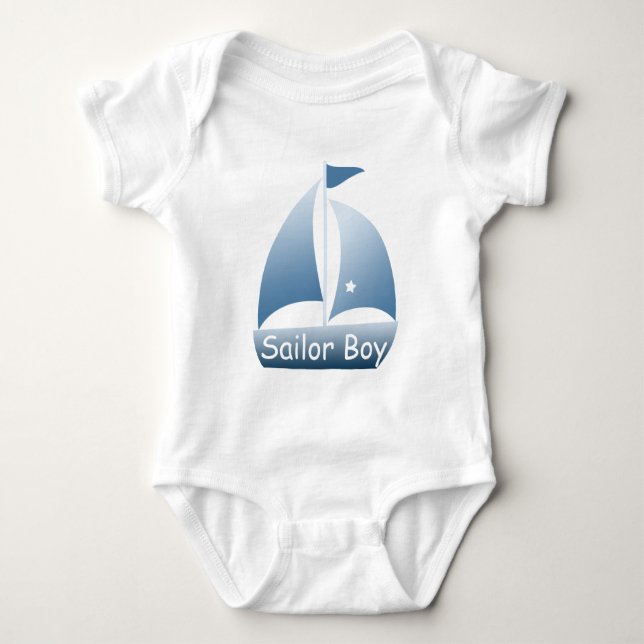 Camiseta Blue Sailboat do Sailor Boy (Frente)