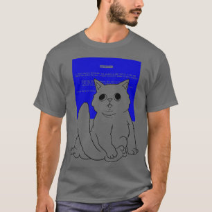 Camiseta Blue Screen Cat por Tobe Fonseca