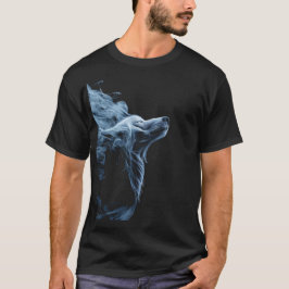 Camiseta Blue Smoke Wolf T-Shirt | Gráfico de Lobo
