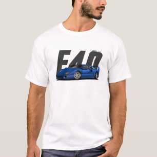 Camiseta Blue Sports Super Carro Retro F40 F-40