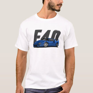 Camiseta Blue Sports Super Carro Retro F40 F-40