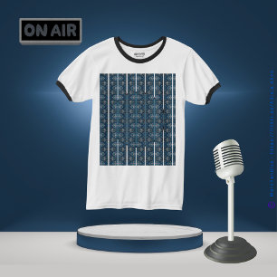 Camiseta Blue Stripe T-Shirt da Poeta Adiela Akoo