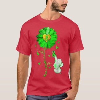 Camiseta Blue Sunflower Elephant Spread Mental Health Aware