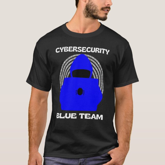 Camiseta Blue Team Cybersecurity Hacking Ethical Hacker Cyb (Frente)