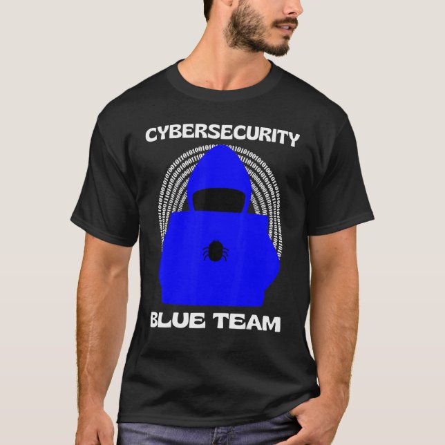 Camiseta Blue Team Cybersecurity Hacking Ethical Hacker Gee (Frente)