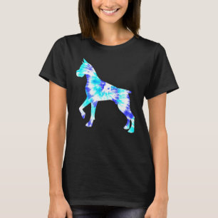 Camiseta Blue Tie Dye Boxer Cachorro Hippie Peace Animal Me