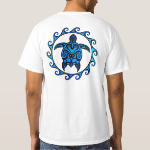 Camiseta Blue Tribal Turtle Sun
