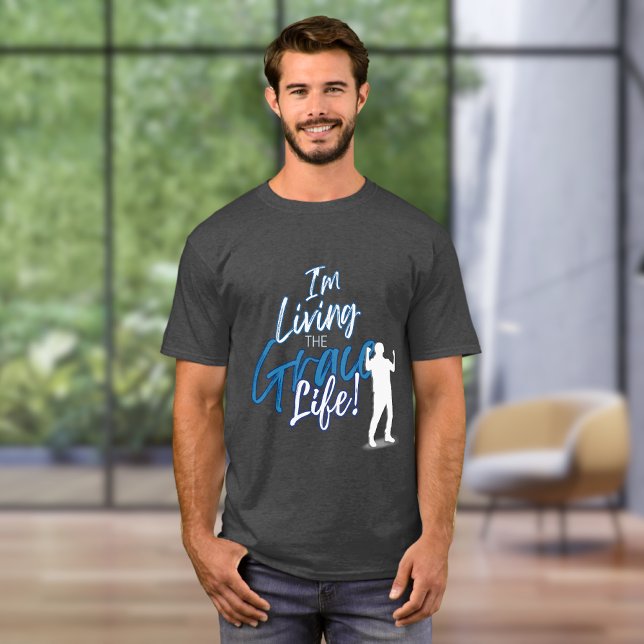 Camiseta Blue Urban I'm Living the Grace Life Sillouette (Criador carregado)