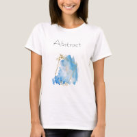 *~* Blue Watercolor Dourado Gliter Paint ABSTRATO