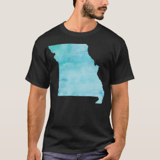 Camiseta Blue Watercolor Missouri