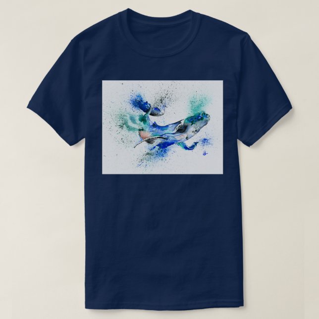 Camiseta Blue Whale 85 1 (Frente do Design)