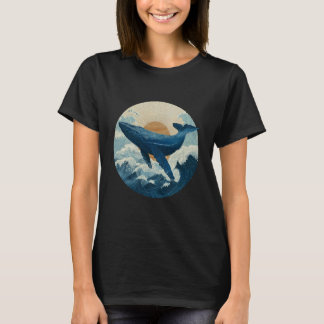 Camiseta Blue Whale Mammal Artwork Sea Ocean Animal Humpbac