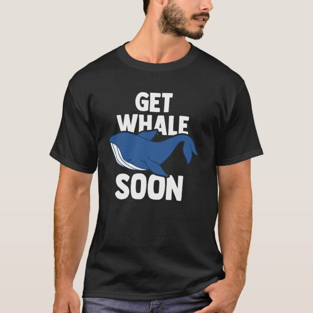 Camiseta Blue Whale Marine Mammal & Whale Watching (Frente)
