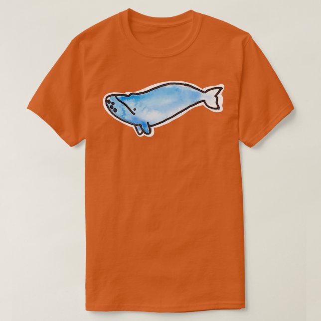 Camiseta blue whale sticker (Frente do Design)