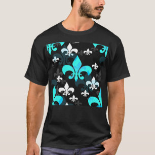 Camiseta Blue White Fleur De Lis