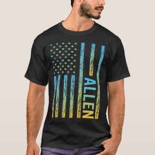 Camiseta Blue Yellow USA Flag - Allen
