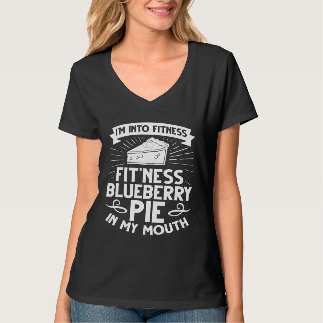 Camiseta Blueberry Cake Blueberry Blueberry Recipe Vegan (Frente)