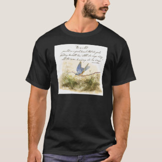 Camiseta Bluebird no Poema Inspiracional Victor Hugo