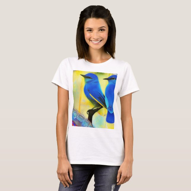 Camiseta Bluebird of Happy T-Shirt (Frente Completa)