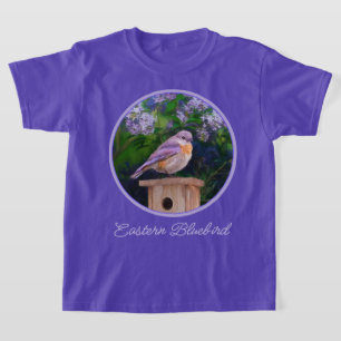 Camiseta Bluebird oriental na neve - Foto original