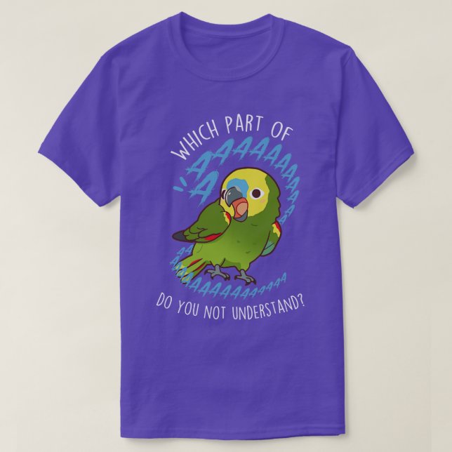 Camiseta BlueFronted Amazon Parrot Aaaa (Frente do Design)