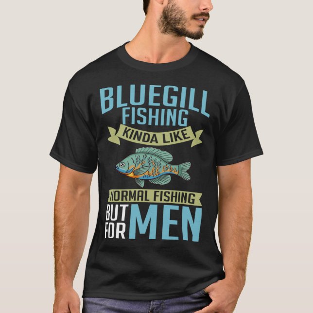 Camiseta Bluegill Fish Fishing Bait Aquarium Lures Fisherma (Frente)