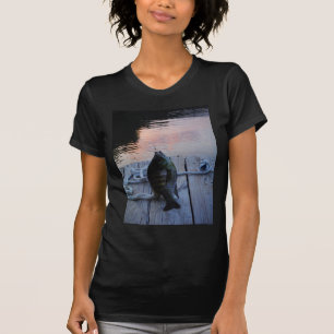 Camiseta Bluegill no lago de Arrohouad ao pôr do sol