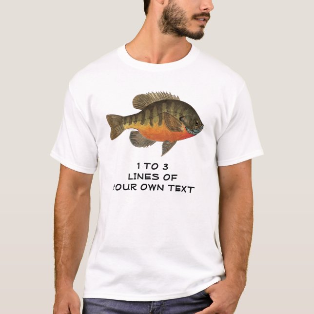 Camiseta Bluegill Personalizado, Bream (Frente)